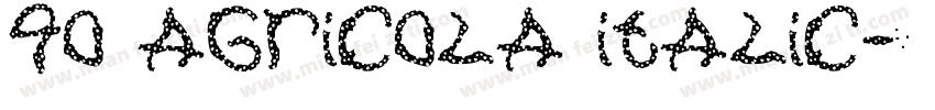 QO Agricola Italic字体转换